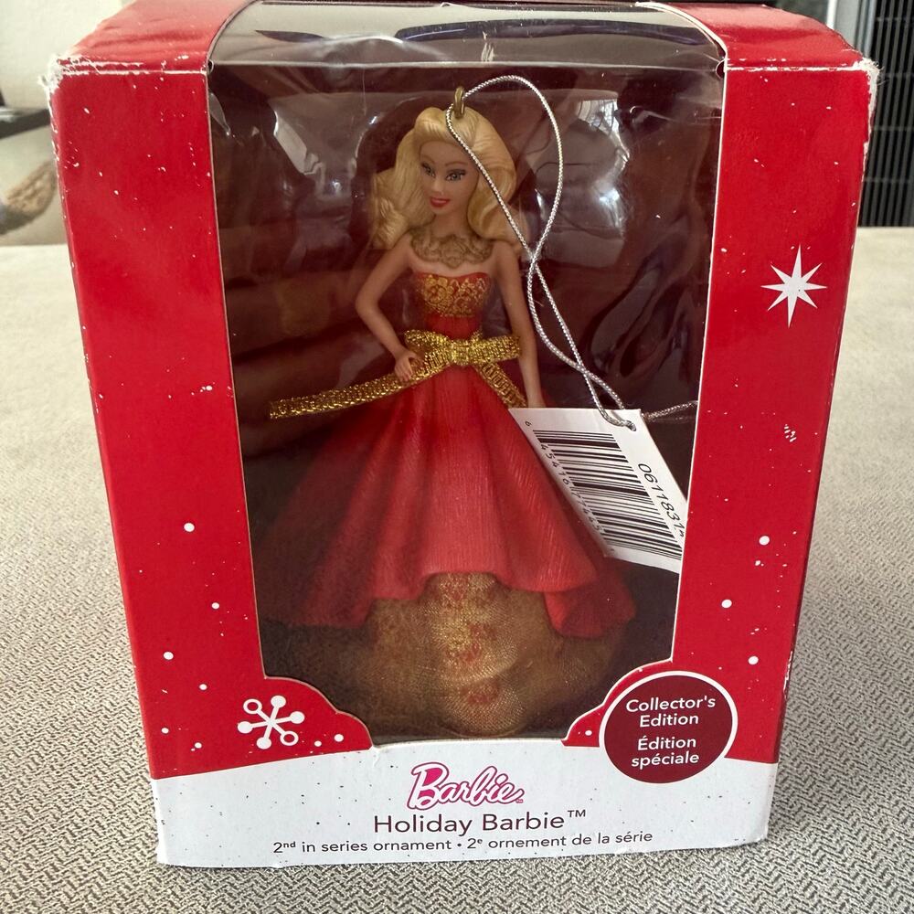 Barbie Holiday Barbie Christmas Ornament 2nd in Series Collector's Edition Box